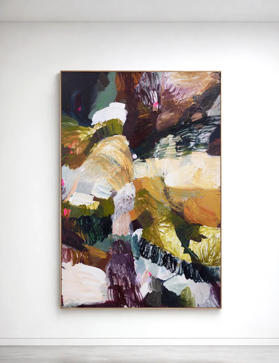 First Apology — acrylic, enamel and pigmented ink on canvas — original painting by Shayle Flesser