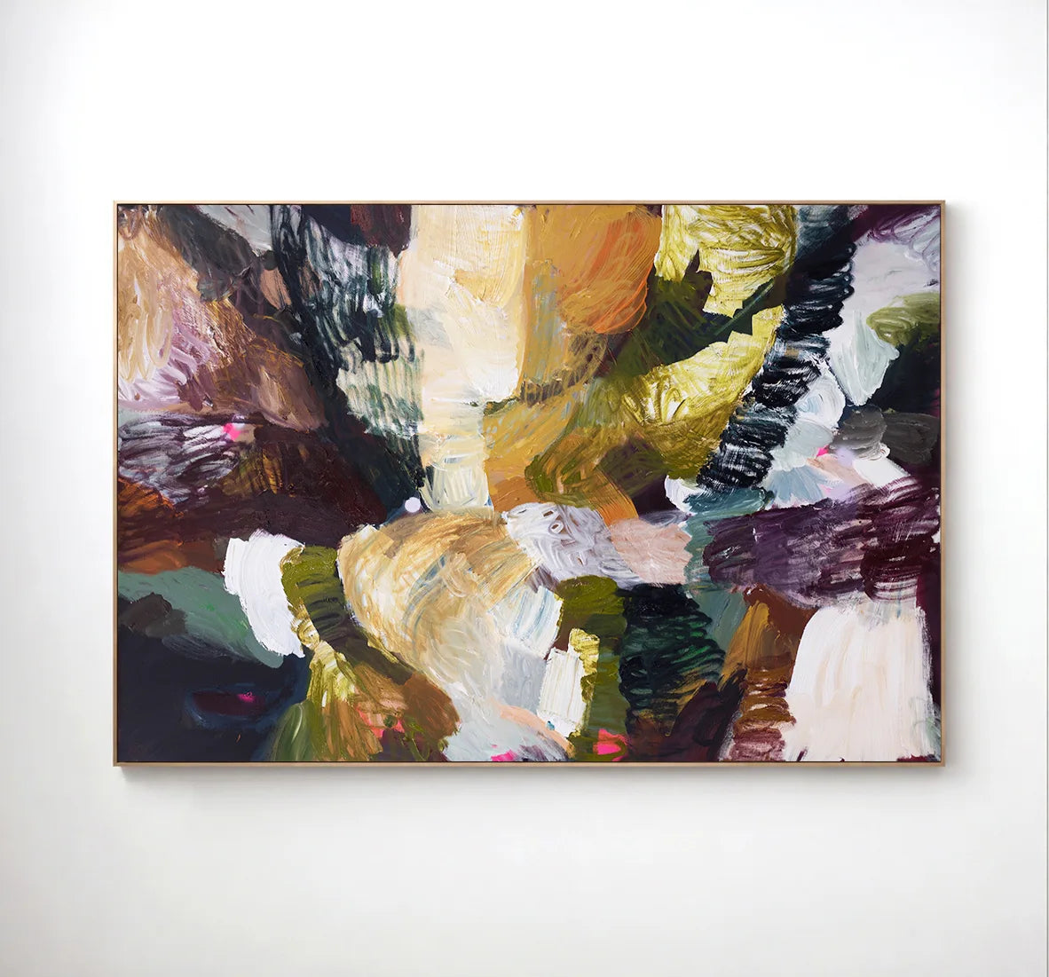 First Apology — acrylic, enamel and pigmented ink on canvas — original painting by Shayle Flesser